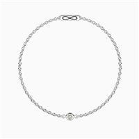 Bracciale Kidult Infinity in Acciaio chirurgico (316L) Diamante Lab Grown 732317-18